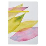 Courage Dear Heart Citrus Leaves Flex cover Journal with Elastic Closure