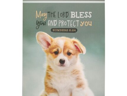 May the Lord Bless You Green Puppy Notepad - Numbers 6:24