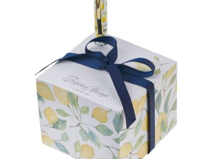 Rejoice Always Yellow Lemon Note Block with a Pen - 1 Thessalonians 5:16