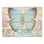 Butterfly Blessings Collection's "Grace" Wooden Wall Plaque