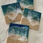 Ocean inspired coaster set
