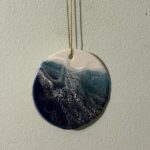 Ocean inspired resin ornament