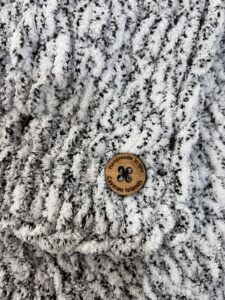 Handmade Woven Blanket 68x61in MULTI BLK WHITE - Image 2