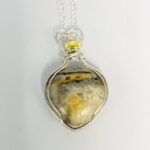 Semi precious stone crystal pendant