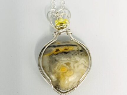 Semi precious stone crystal pendant